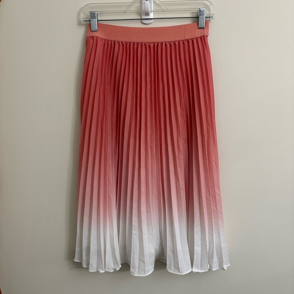 Kate Kasin Pleated Midi Skirt